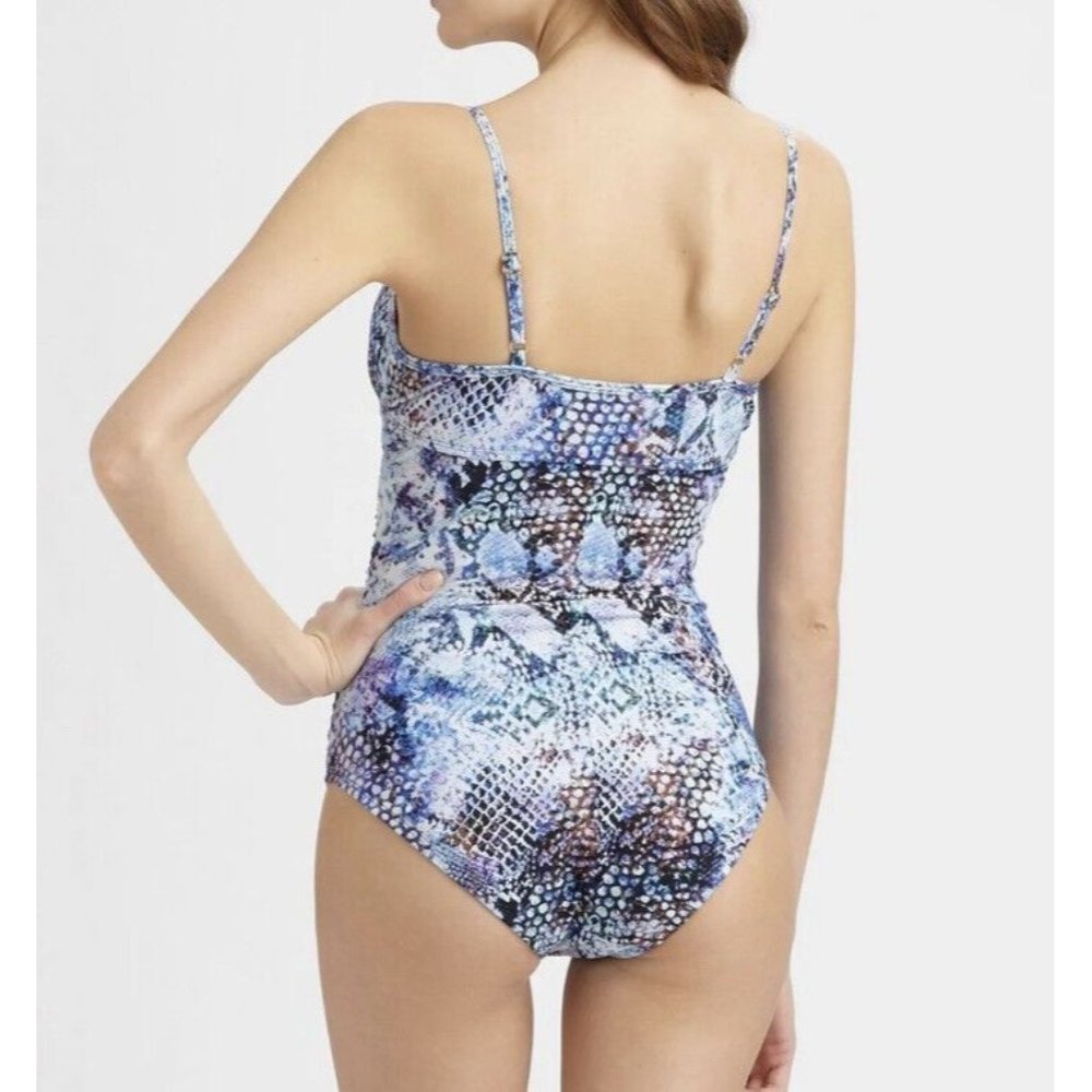 Spanx Blue Python Nile Bra-Llelujah Underwire One… - image 4